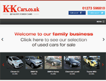 Tablet Screenshot of kandkcars.co.uk